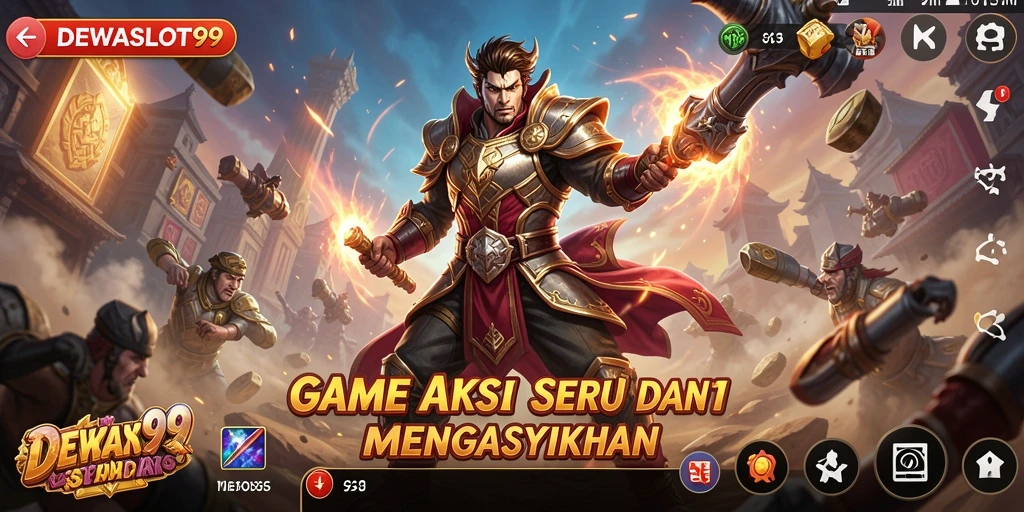 Tangkapan layar gameplay DEWASLOT99 yang mendebarkan dan penuh aksi.