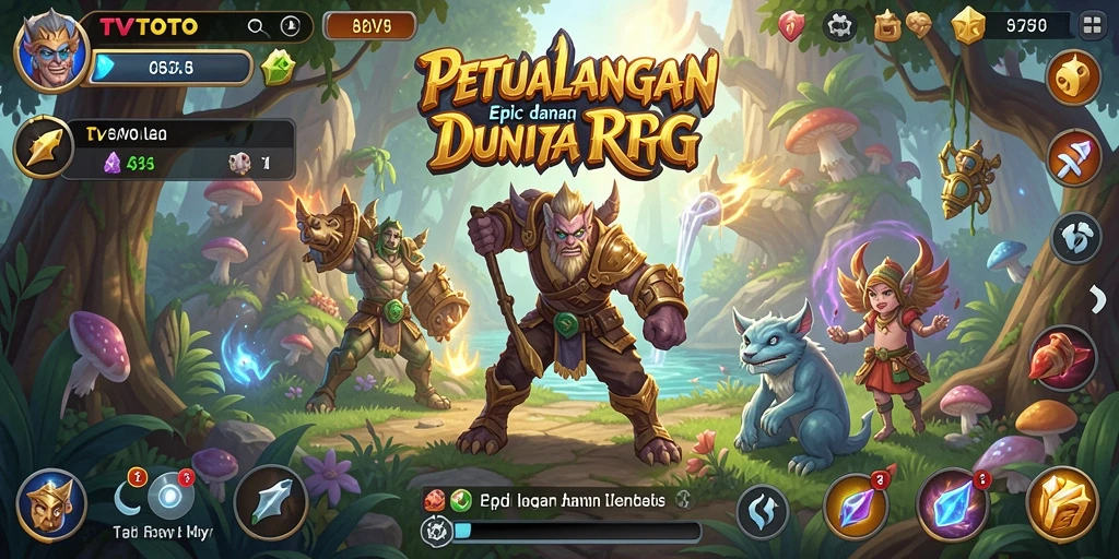 Tampilan gameplay menarik dari TVTOTO yang penuh aksi RPG.